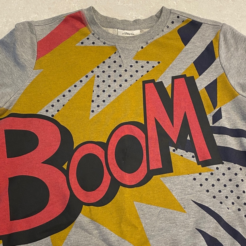 3.1 Phillip Lim for Target Gray and Yellow Boom Sweatshirt
